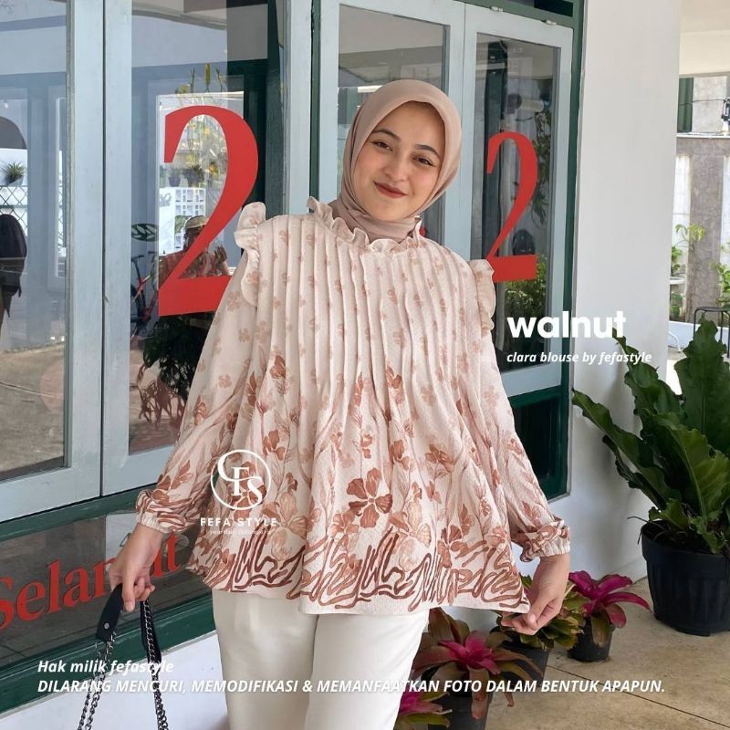 FEFA STYLE - BLOUSE KOREAN STYLE - CLARA BLOUSE MOTIF