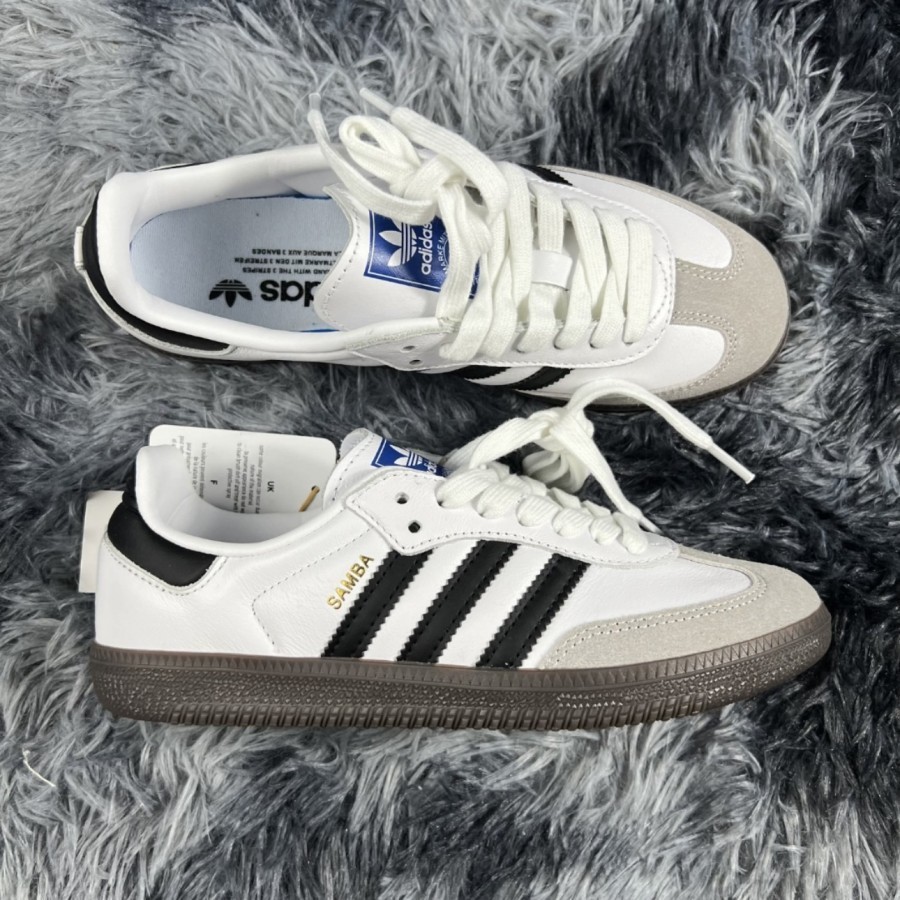 Sepatu Sneakers Pria Wanita Adidas Samba OG Putih Hitam