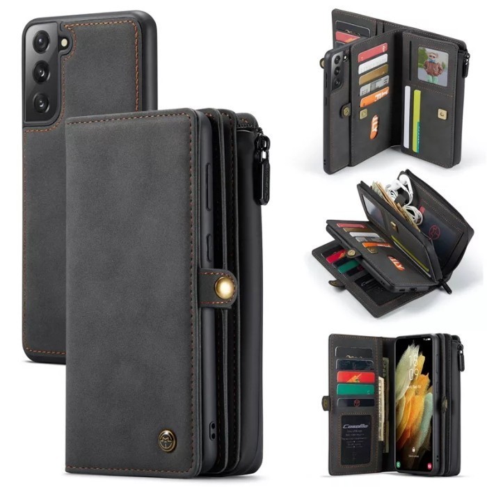 Original Flip Wallet Case CaseMe Samsung Galaxy A55 5G Magnetic Flip Leather Cover 17 Card Slot Saru