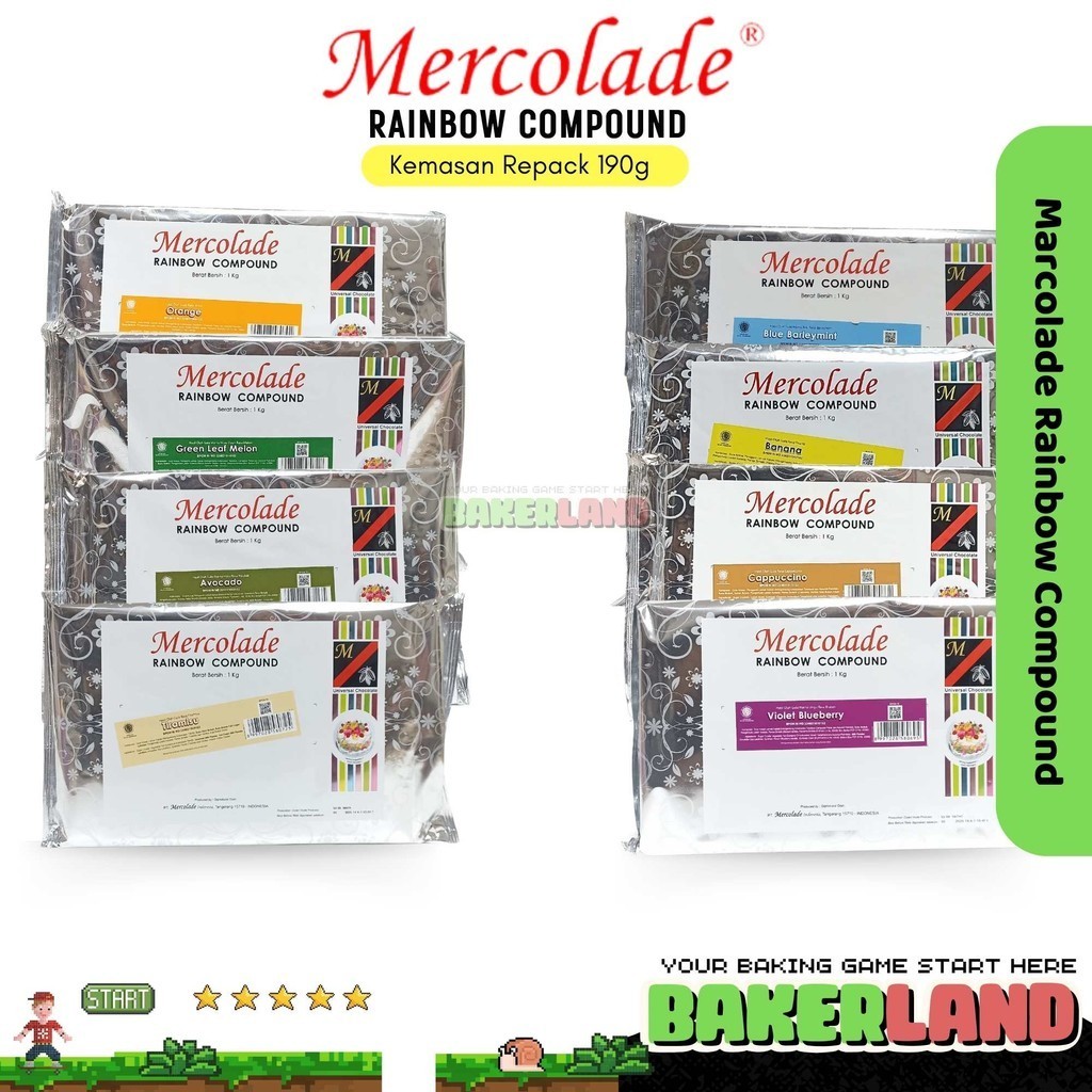 

Mercolade Rainbow Compound Repack / Coklat Batang es kulkul Mercolade Kemasan Repack / Cokelat Batang Warna Warni / Cokelat Batang Rainbow