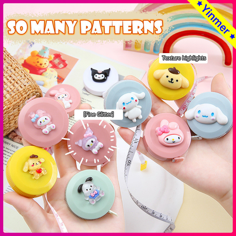 

COD✨Pita Pengukur Kartun Lucu Pita Pengukur Mandiri Portabel Skala Dua Sisi-Yinmer