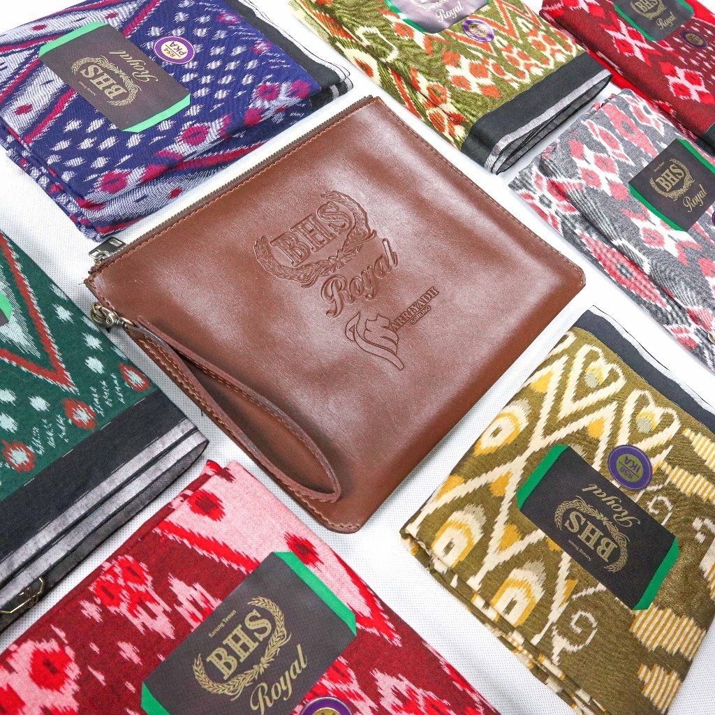 PROMO AWAL BULAN Sarung BHS Royal Silver Gold Motif Songket Goyor Batik IKA IKF PKA SBA STA STB SGB 