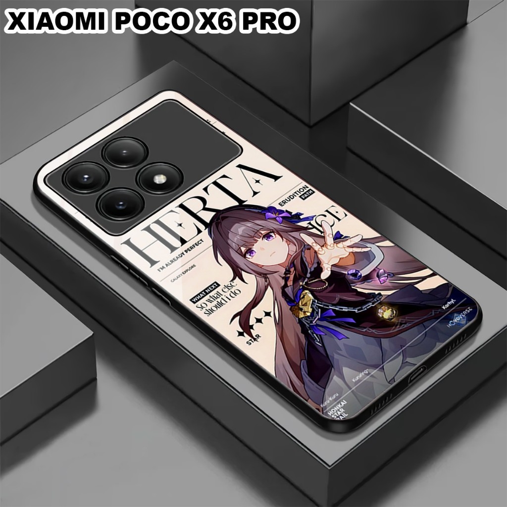 LIGHT CASE COD30/Softcase glossy kilau POCO X6 PRO 5G dan ALLL TYPE(motif genshin impact)  X5 PRO X5