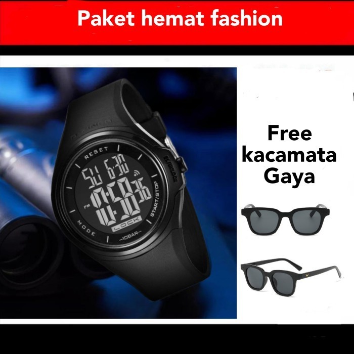 TERMURAH o... Jam tangan Pria Dziner DZ8281 tourch screen original water resist free kacamata