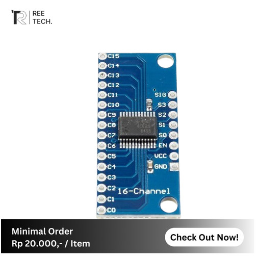 Reetech Product CD74HC4067 74HC4067 74HP4067 16-Channel Analog Digital Multiplexer Breakout Board Mo