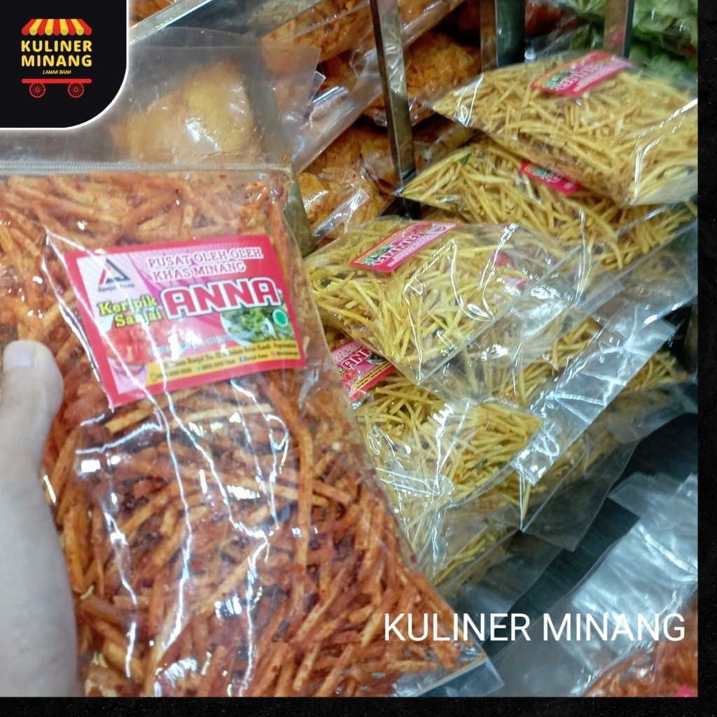 

Sanjai Lidi Balado Kunyit Bumbu Jagung Anna Pariaman Snack Kuliner Minang Kabau