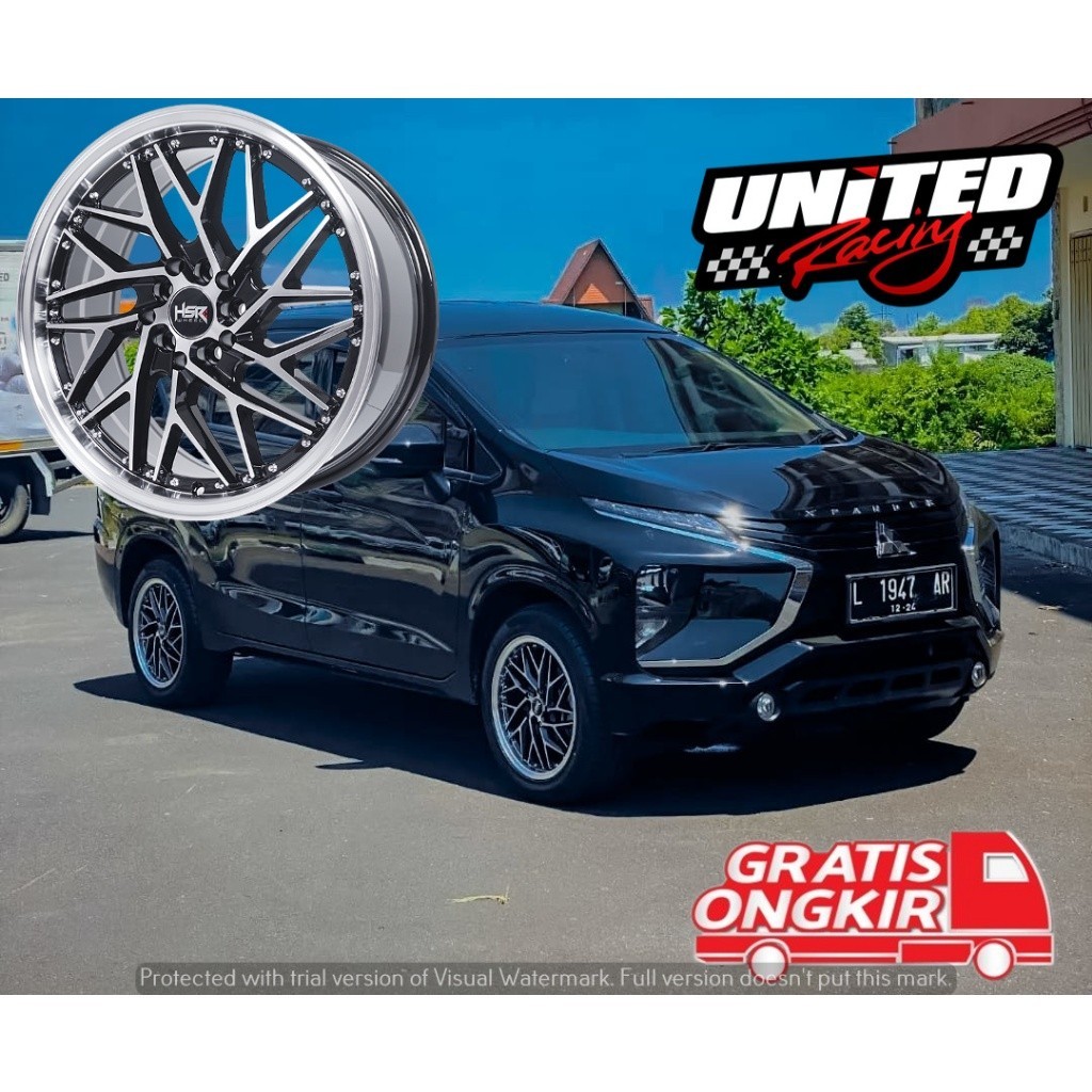 promo spesial VELG MOBIL RACING RING 17 UNTUK MITSUBISHI XPANDER R17 HSR SEPULU PELEK CELONG RATA