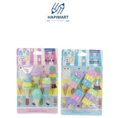 

Penghapus Anak Unik Dessert Ice Cream/Eraser Edisi Motif Imut 2nd Edition Eraser Penghapus Karet wangi / Hapusan Pensil Motif Ice Cream Penghapus Eco PVC / Eraser Unik Lucu