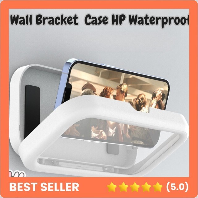 Braket HP Dinding Waterproof Case - Bracket Case HP untuk Kamar Mandi
