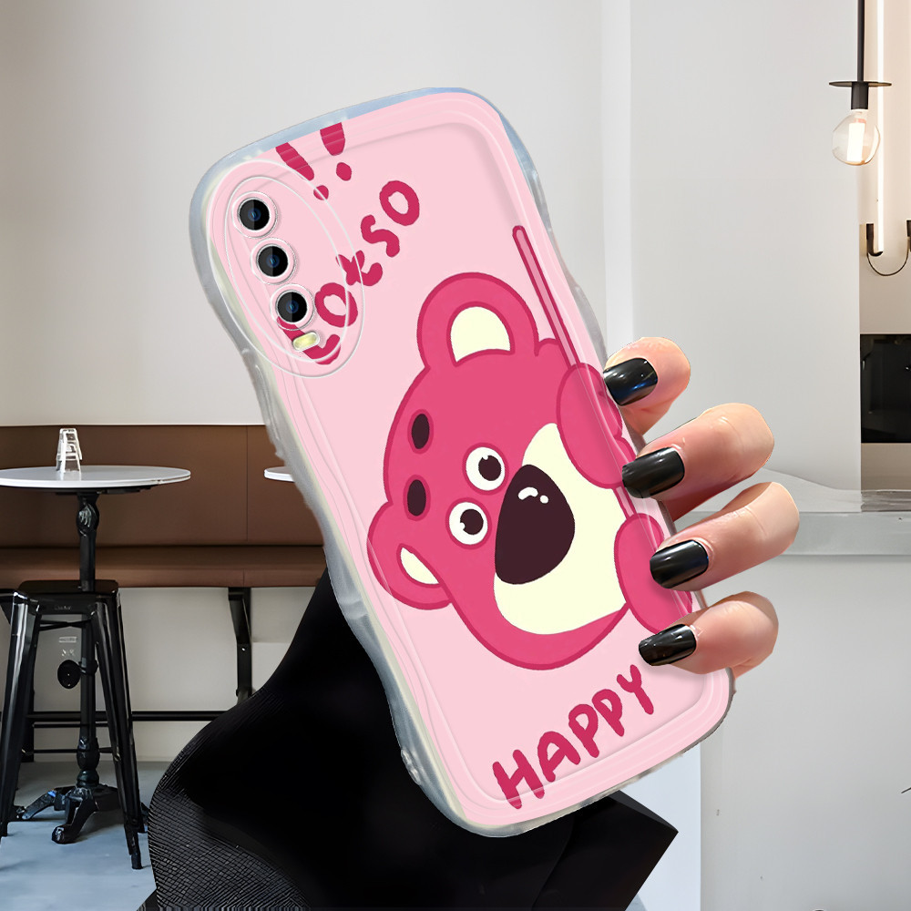 Vivo Y12A Y20S G Y20 Y20i Y12S 2021 Phone Case Softcase Casing Hp Kesing Soft Cassing Strawberry Bea