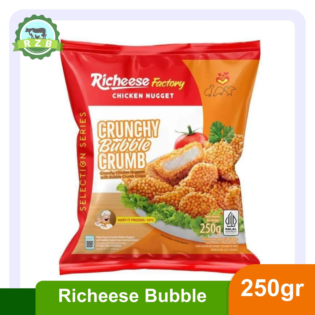 

Richeese Chicken Nugget Bubble 250gr