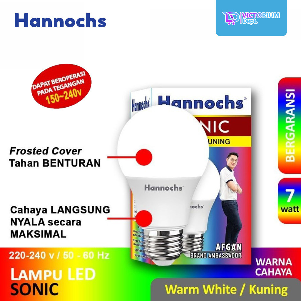 VICTORIUM- HANNOCHS SONIC LAMPU BOHLAM LED 7 WATT