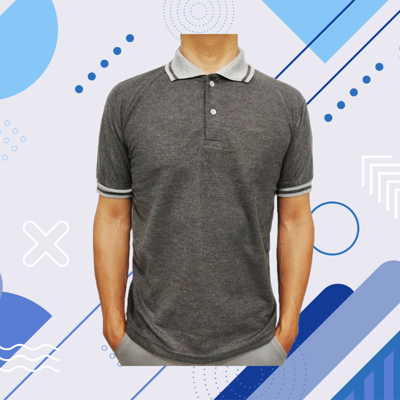 KAOS POLO SHIRT LENGAN PENDEK KERAH KOMBINASI BAJU PRIA WANITA POLOS WARNA HITAM PUTIH COKLAT KUNING