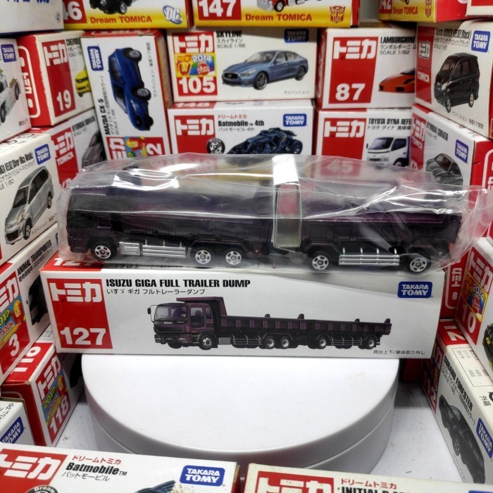 Takara Tomy Isuzu Giga Full Trailer Dump No 127 Tomica