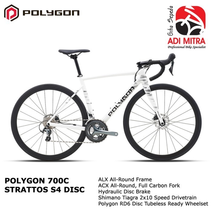 Polygon Strattos S4D [700C] Road Bike Sepeda Balap