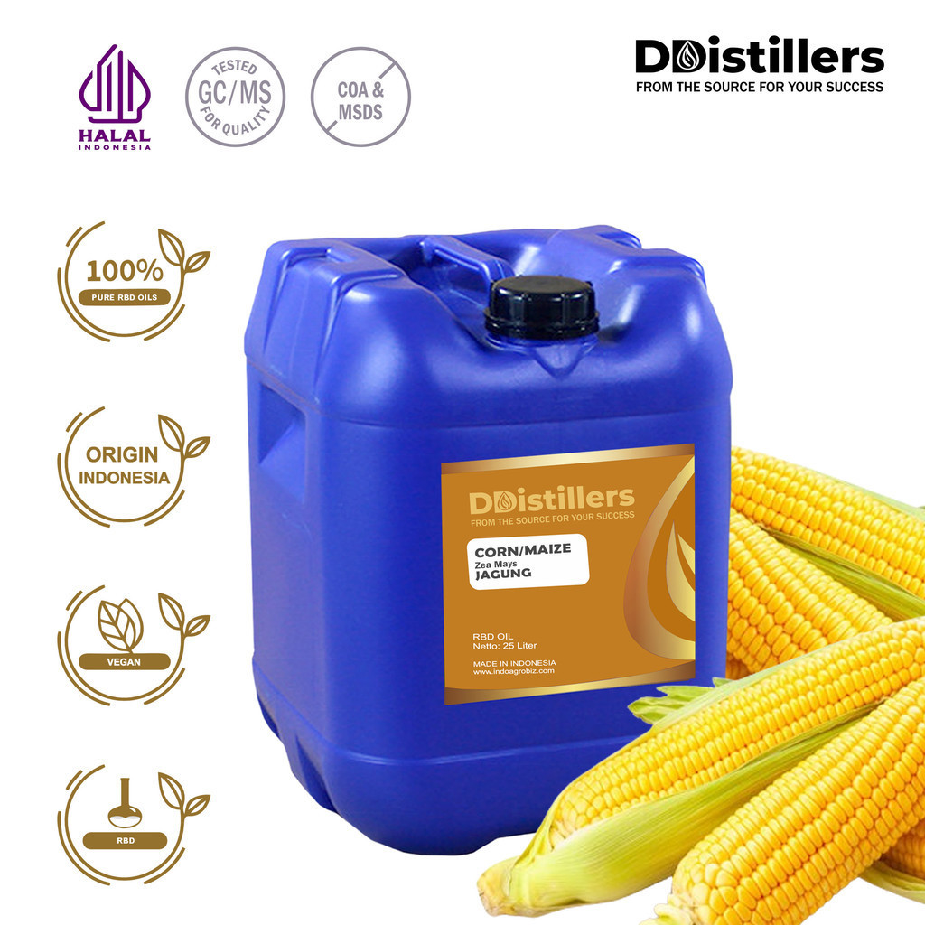 

Minyak RBD Corn / Maize / Jagung RBD Oil Asli 100%, 25L HDPE