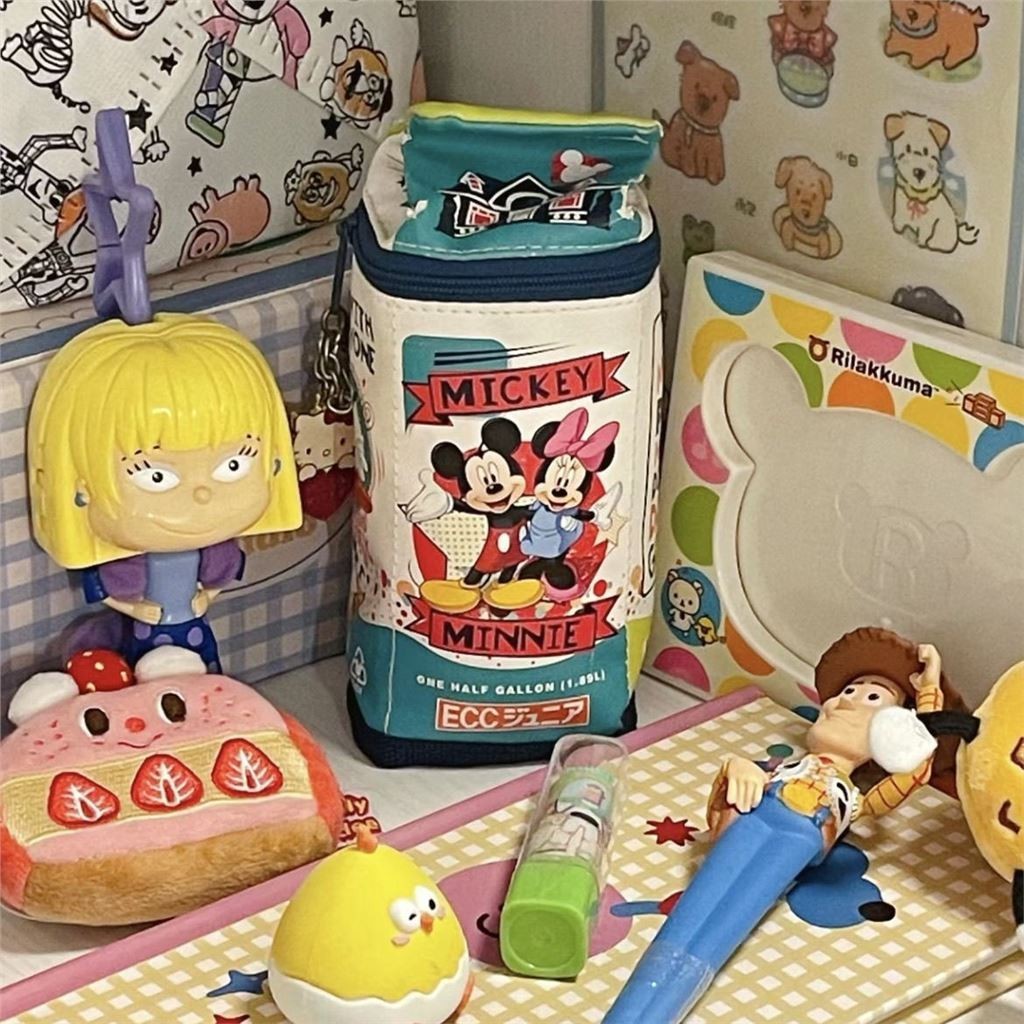 

Creative and cute milk box design PU leather pencil case, stationery bag, storage box