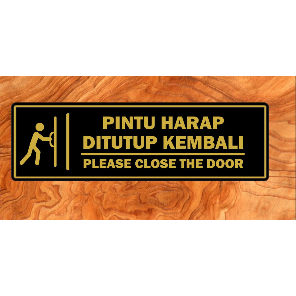 

Papan Akrilik Pintu Harap Ditutup Kembali | Sign Akrilik Tinggal Tempel