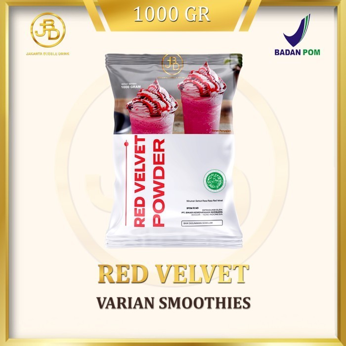 

[Terbaru]Aneka Rasa Bubuk Minuman Premium Red Velvet || Jakarta Bubble Drink - 1 kg