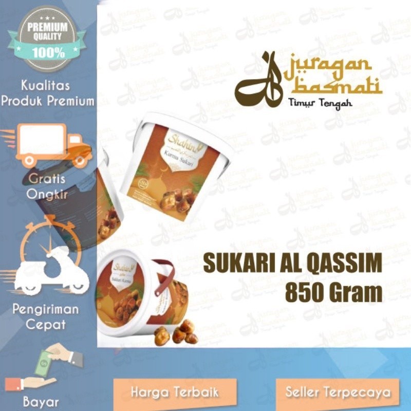 

KURMA SUKARI EMBER 850gr SUKARI AL QASSIM