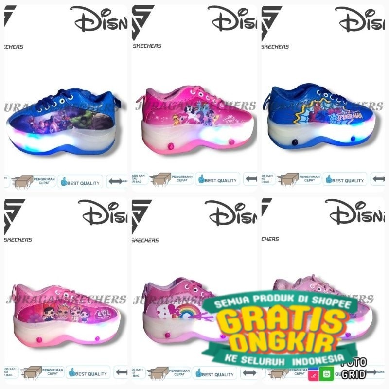 LED SEPATU RODA 4 ANAK  / SEPATU RODA ANAK / SEPATU RODA / SEPATU RODA ANAK PEREMPUAN / SEPATU RODA 