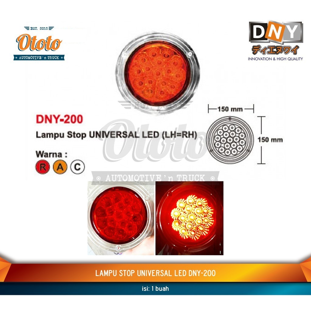 Lampu stop UNIVERSAL DNY-200 Bulat LED
