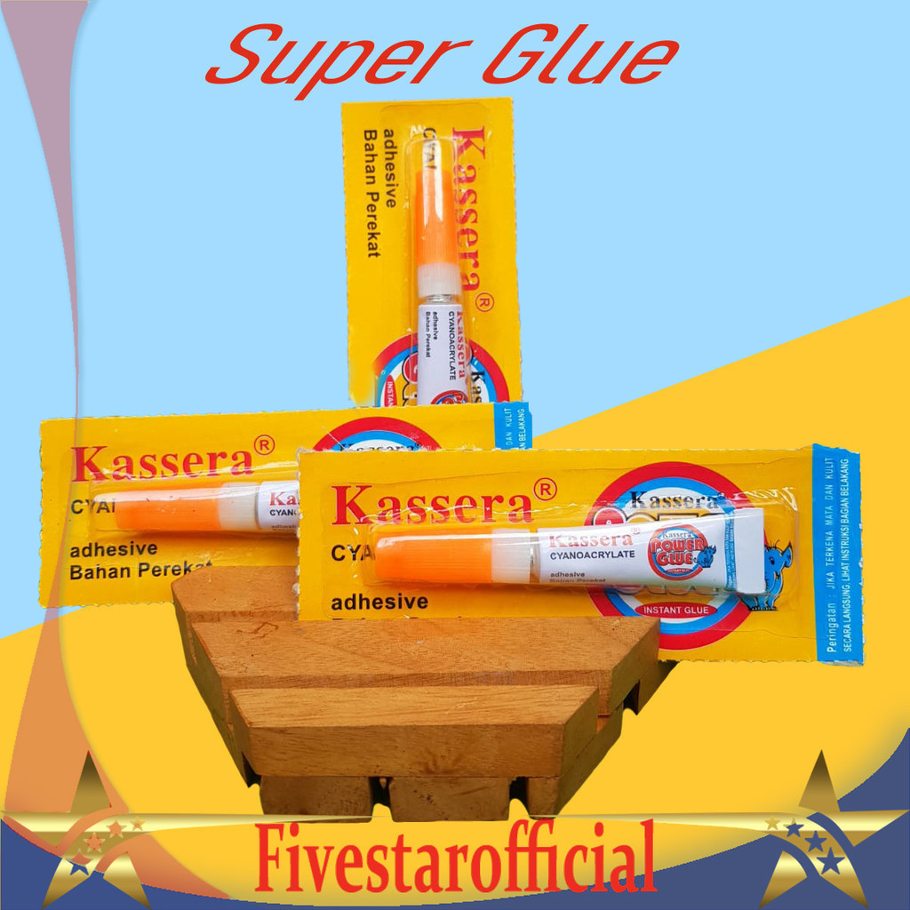 

Lem Super Glue Kassera / Hsm Lem Cyanoacrylate Cair Ecer 1pc - FIVESTAR