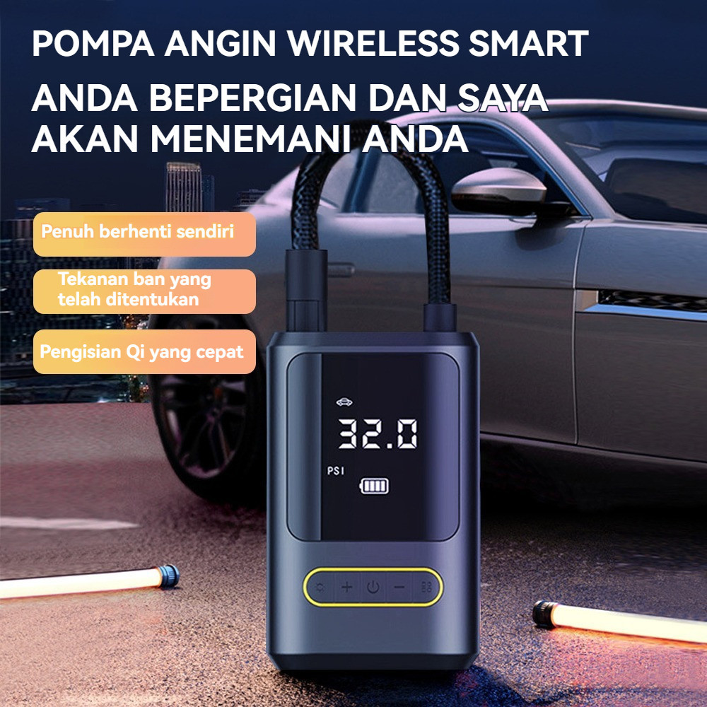 Mobil Ban Pompa Mini Pompa Ban Mini Angin Car Air Elektrik Ban Inflator 4 Modes Ban Mobil