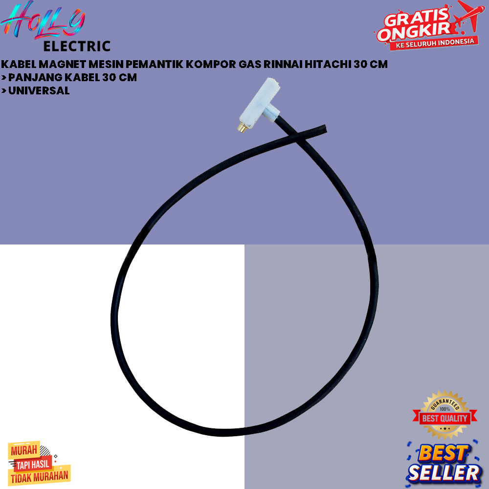 KABEL MAGNET MESIN PEMANTIK KOMPOR GAS RINNAI HITACHI 30 CM {HOLLY}