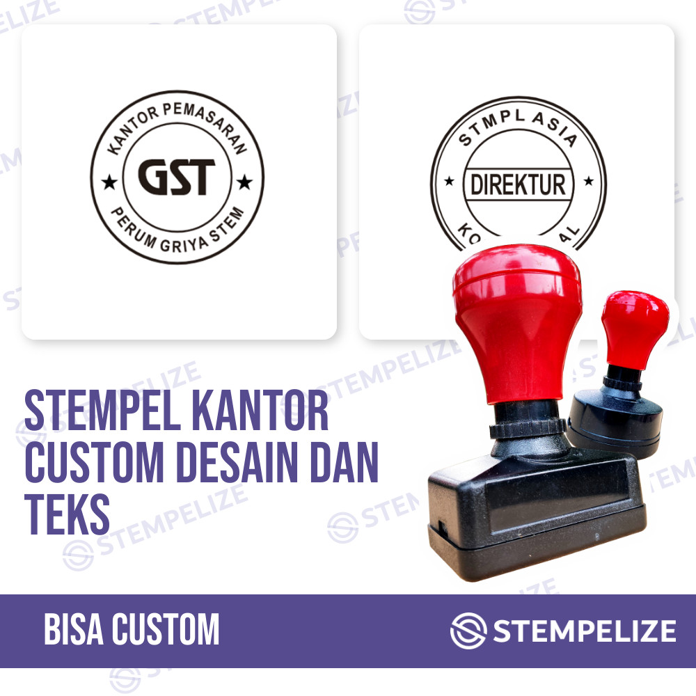 

Stempel Kantor Custom Desain Dan Teks