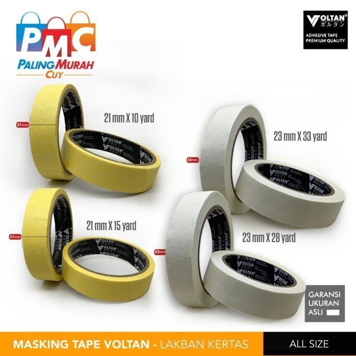 

KERTAS LEM 1 inch / Lakban Kertas Termurah/ Masking Tape Japan Quality