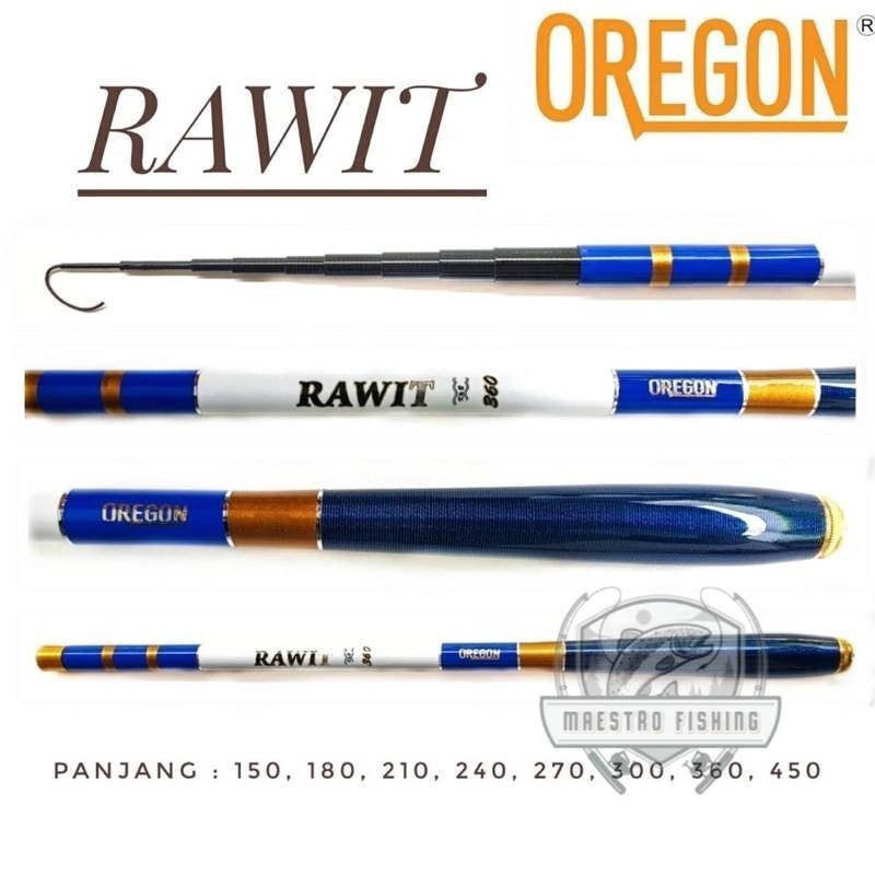 Oregon Rawit 150 180 210 240 270 300 360 450 Ruas Pendek Joran Pancing Tegek Telescopik Material Car