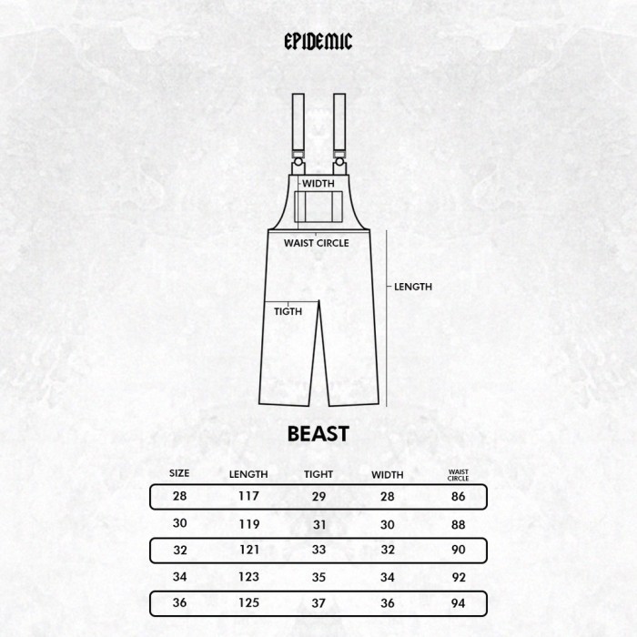 Epidemic Overall Jumpsuit Black Cambridge - 38