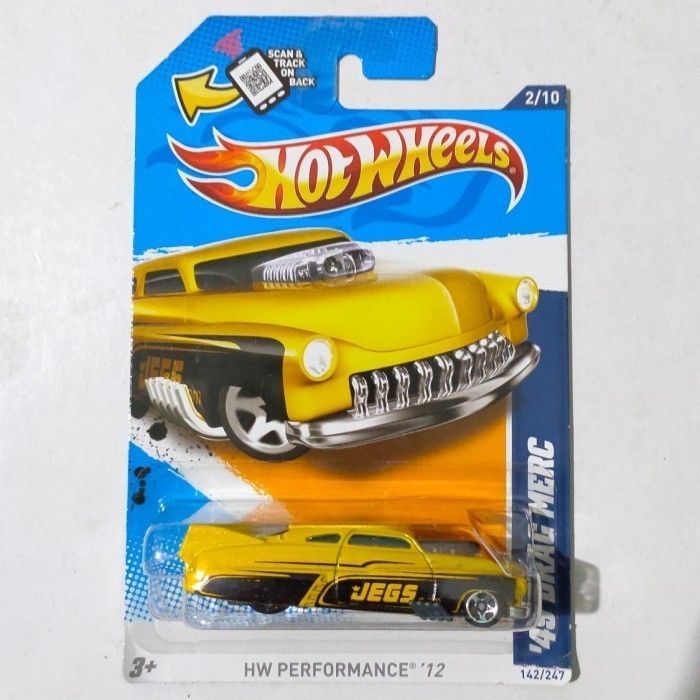 Hotwheels 49 Drag Merc kuning 2012