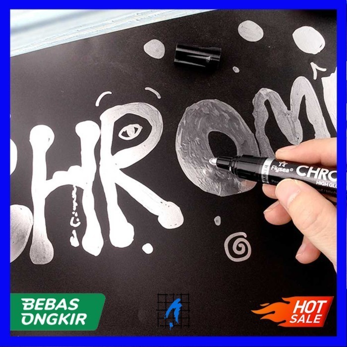 

Spidol Permanen Marker Metallic Chrome 2 mm