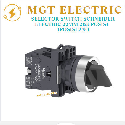 Selector Switch Schneider 22mm 3 Posisi 2 NO - Switch 3Posisi 2NO