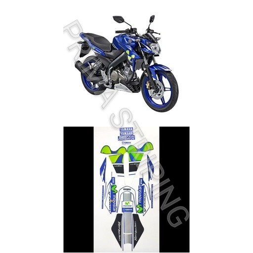 STRIPING STIKER MOTOR VIXION MOVISTAR 2015