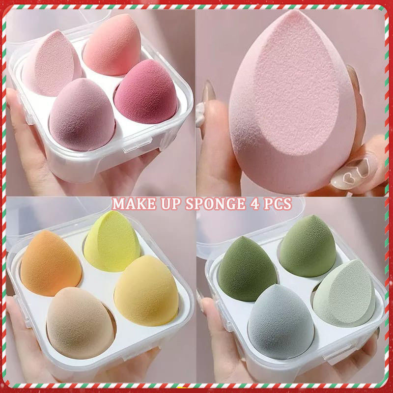 Jejukiss  Spons Make up Spons Blender 4pcs Beauty Blender Sponge Blender Lameila / Make Up Tools / S