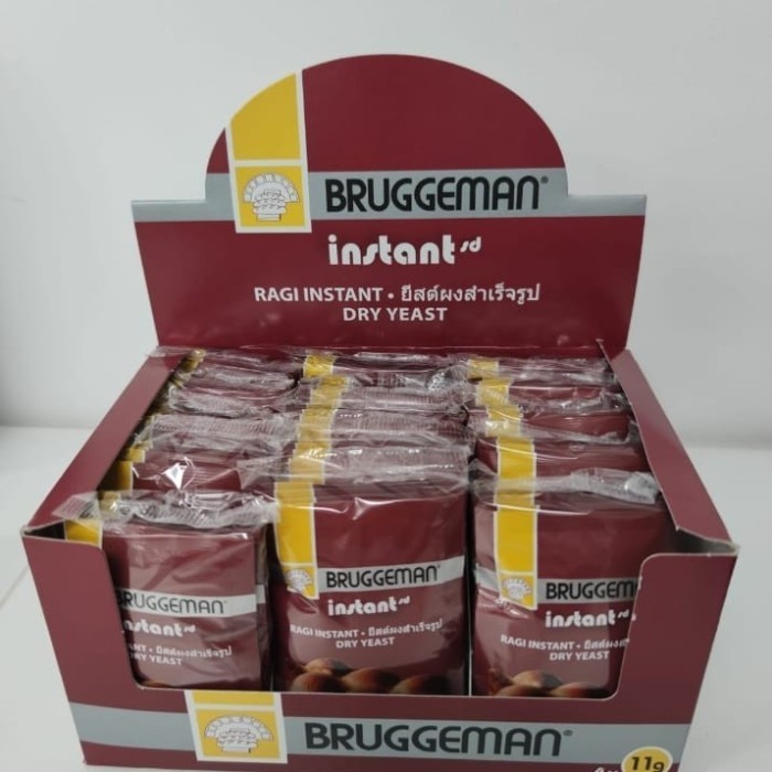 

Bruggeman Instant Dry Yeast Ragi Kering Instan 4x11gr Pengembang Kue