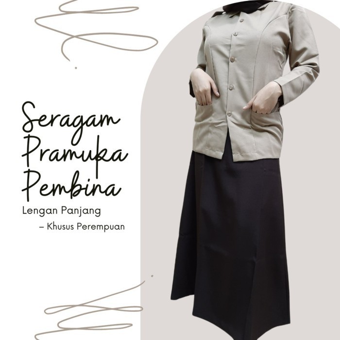 Baju Pramuka Katrina Pembina Cewek Lengan Panjang ( MERK SERAGAM ) - 20