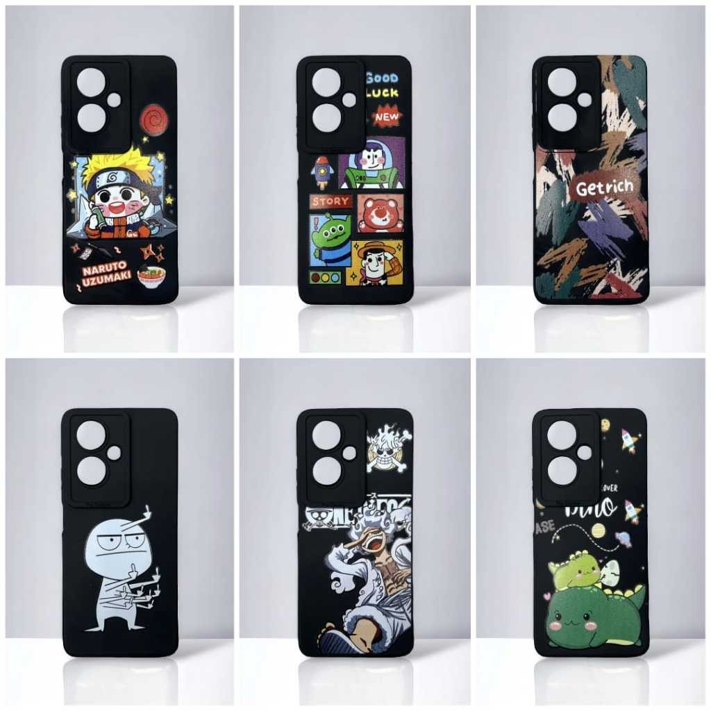 SOFT CASE SILICONE CASING CORAK GAMBAR NARUTO ONE PIECE DINO TOY STORY SASUKE ANIME VIVO Y12 | Y15 |