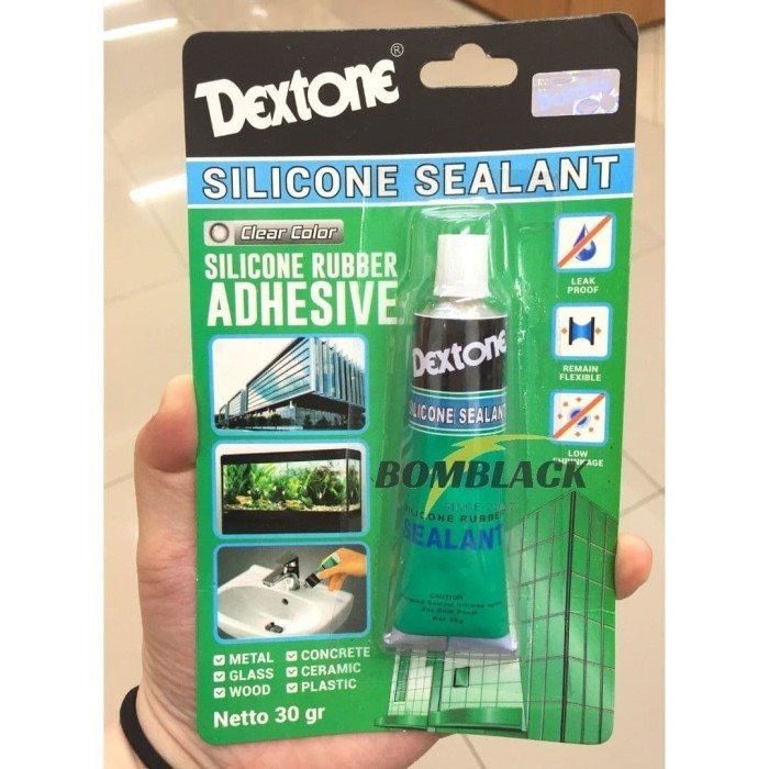 Lem Kaca Aquarium DEXTONE Kecil Silikon Karet Akuarium Anti Air BIRU MURAH