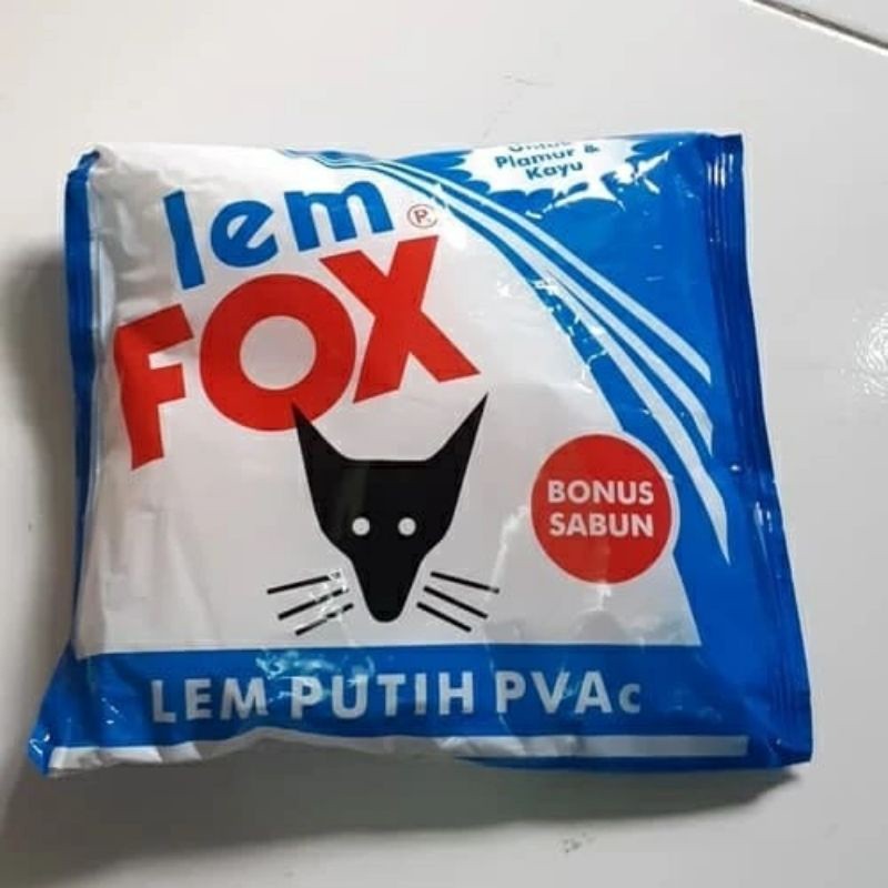 

[ HAPPY GUBUK ] Lem fox biru white glue lem putih fox 600gr / 600gram