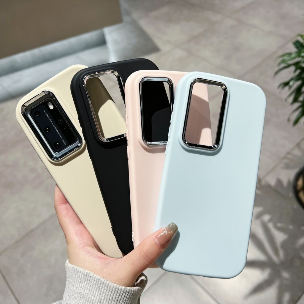 Soft Case Silikon Circle Macaron Candy Chrome Lens Camera Casing Full Cover Model Bulat Lucu Imut Ko