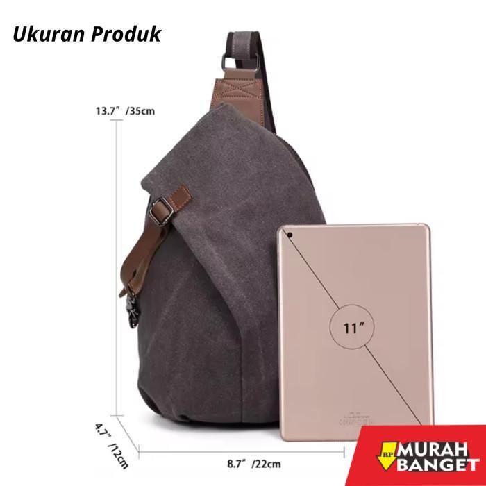 tas selempang pria kekinian Tas Selempang Pria Waist Bag Pria Wanita Tas Bahu Sling Bag Crossbody Ba