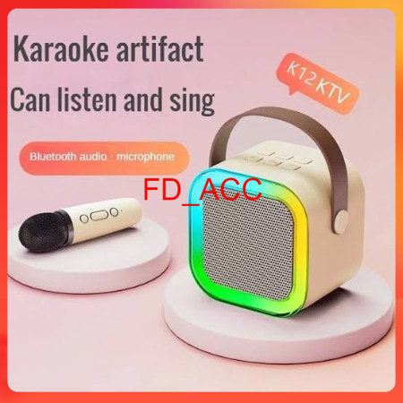 FD Mini Speaker Bluetooth Plus Mic K12 Bluetooth Speaker Mini Karaoke Speaker Portable with MIC