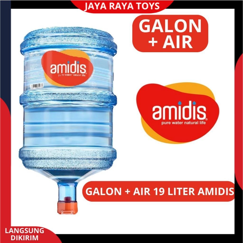 

PROMO Air AMIDIS Galon + Isi Refill 19 Liter Asli Dan Bersegel Siap Minum Setiap Hari