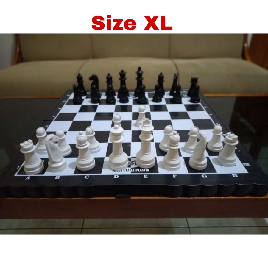 Papan Catur Plastik Ukuran Besar XL JUMBO - Chess Board Games PALING BESAR