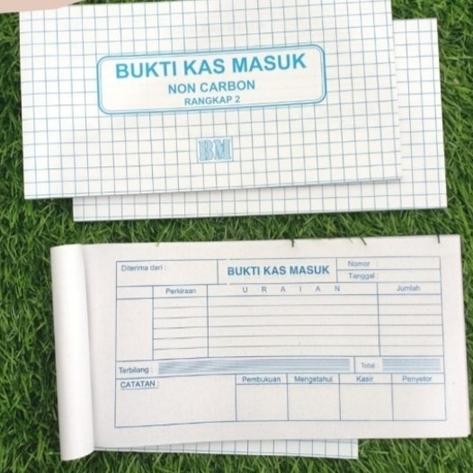 

Bukti Kas Masuk Rangkap 2 BM Non Karbon 21 x 11 cm Isi 50 Lembar