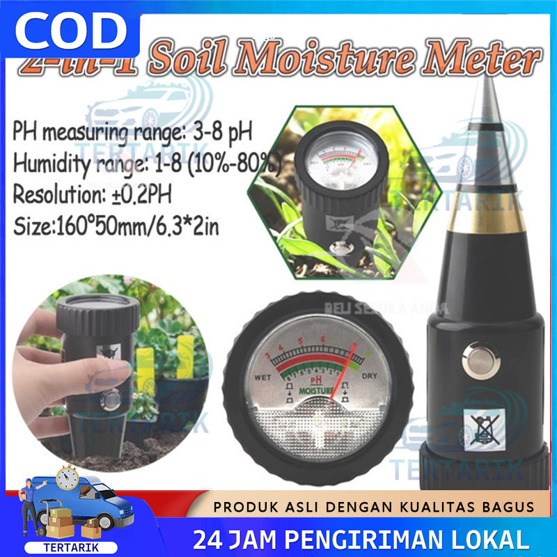 

Alat Penggukur Tanah 2 in 1 Pen Type PH Meter Soil Analyzer Tester Meter Alat Ukur PH Tanah Detektor Kelembaban Uji PH